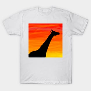 Giraffe Sunset T-Shirt